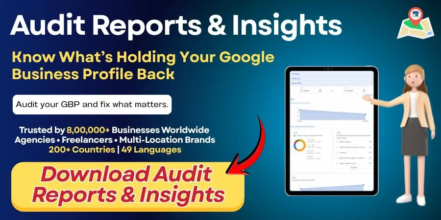 GBP audit reports and insights for google business profile