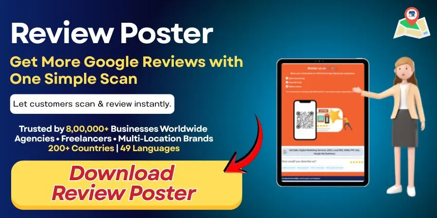 GBPGM google review poster to get more reviews
